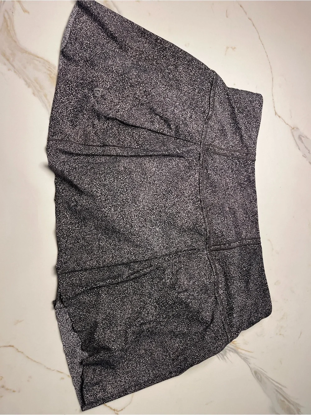 Lululemon Skirt Skort Sz 12 Reg Green Pickleball Tennis Run Euc Black Heather